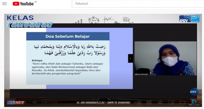 LIVE... ! Kelas Tambahan Oleh Bu Ena Hikmawati, S.Pd - Semua Bersih Hidup Jadi Nyaman ( Taharah ) - bersama RRI Pro 2 Semarang